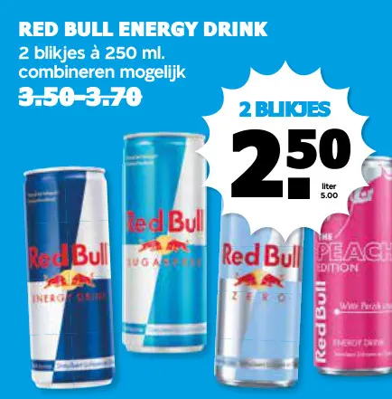 Aanbieding: Red bull energy drink