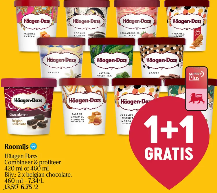 Promotie: Roomijs Häagen Dazs