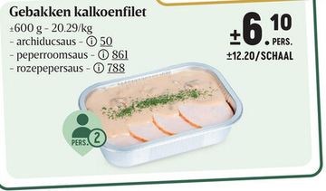 Aanbieding: Gebakken kalkoenfilet