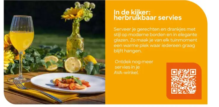 Promotie: Herbruikbaar servies