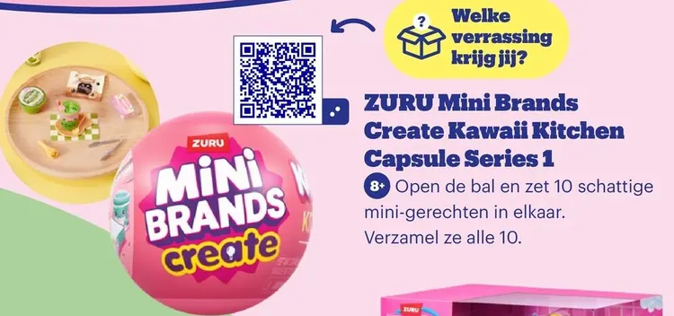 Promotie: Mini Brands Create Kawaii Kitchen Capsule Series 1