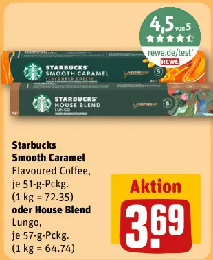 Aanbieding: Starbucks Smooth Caramel Flavoured Coffee ode