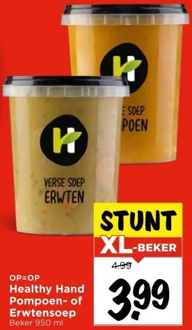 Aanbieding: Pompoen- of Erwtensoep