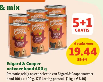 Aanbieding: Edgard & Cooper natvoer hond
