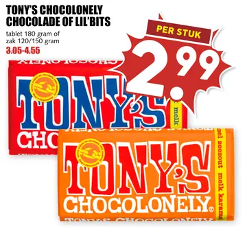 Aanbieding: TONY'S CHOCOLONELY CHOCOLADE OF LIL'BITS