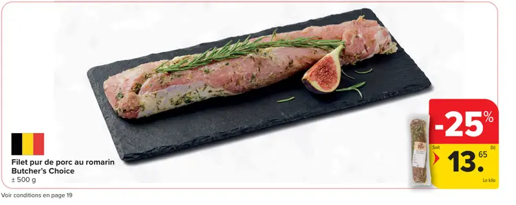 Offre: Filet pur de porc au romarin