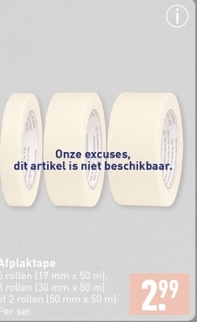 Aanbieding: Afplaktape