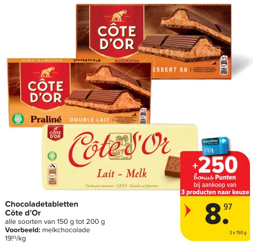 Promotie: Chocoladetabletten