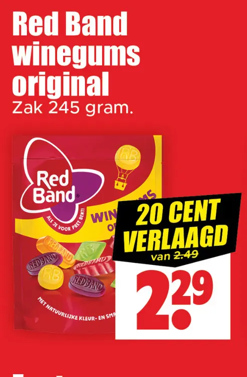 Aanbieding: Red Band winegums original