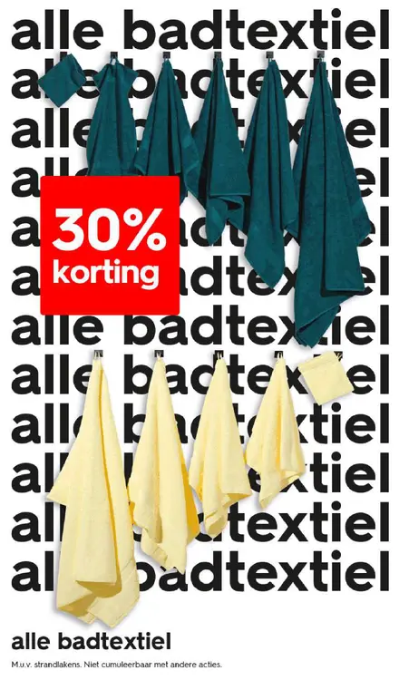 Promotie: Alle badtextiel