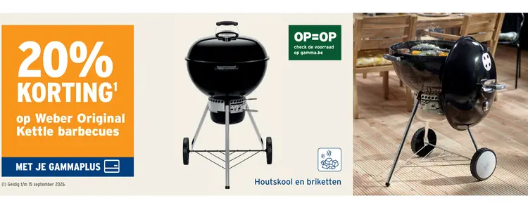 Promotie: Weber Original Kettle barbecues