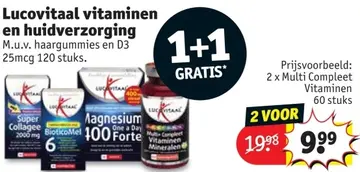 Aanbieding: Lucovitaal vitaminen en huidverzorging