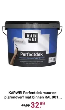 Aanbieding: KARWEI Perfectdek muur en plafondverf mat bin