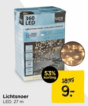 Aanbieding: Kerstverlichting - 360 lampjes - 27 meter