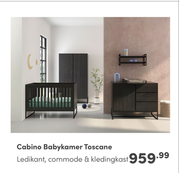 Aanbieding: Cabino Babykamer Toscane 3 Delig