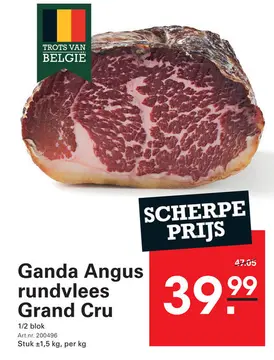 Aanbieding: Ganda Angus rundvlees Grand Cru