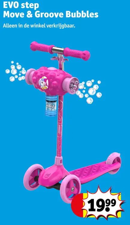 Promotie: EVO step Move & Groove Bubbles
