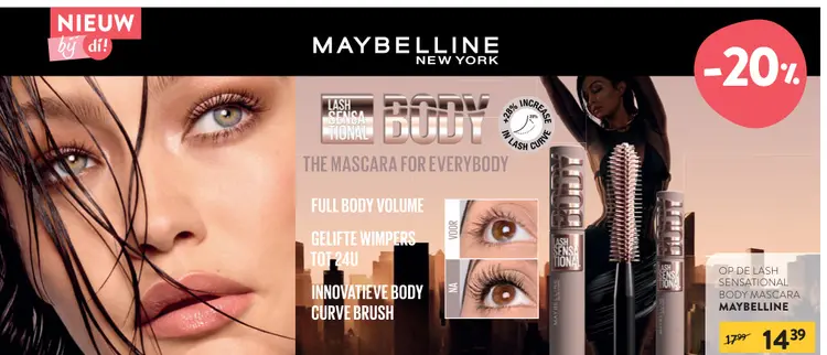 Promotie: Lash sensational body mascara Maybelline