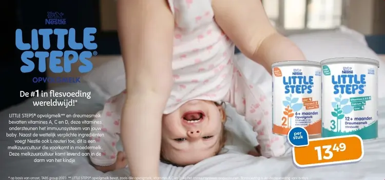 Aanbieding: Little Steps Opvolgmelk en dreumesmelk