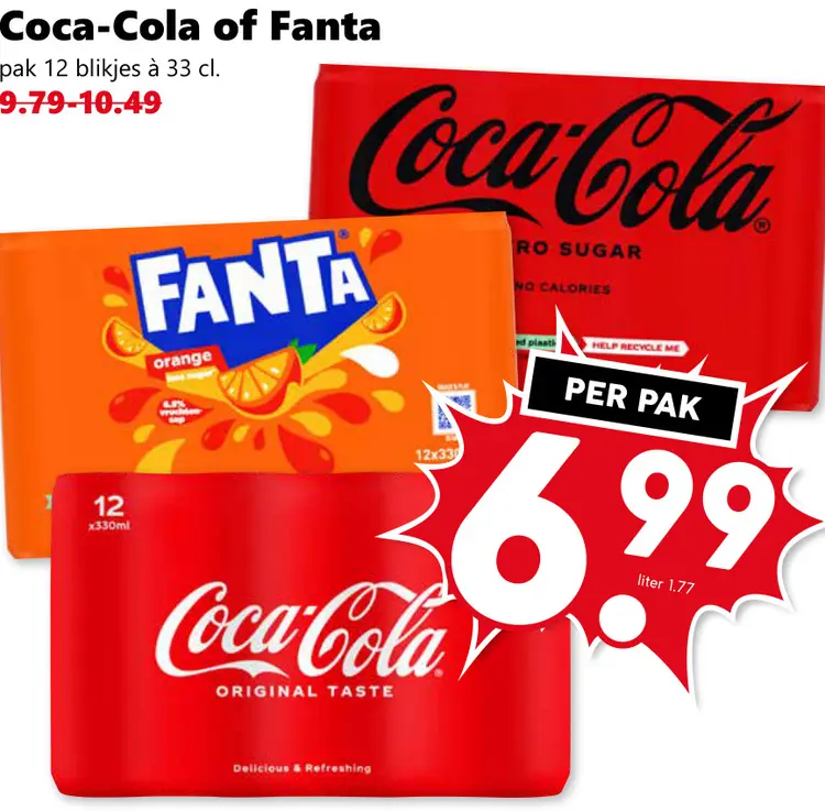 Aanbieding: Coca-Cola of Fanta