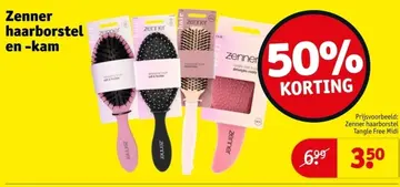 Aanbieding: Zenner haarborstel en -kam