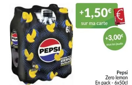 Offre: Pepsi Zero lemon