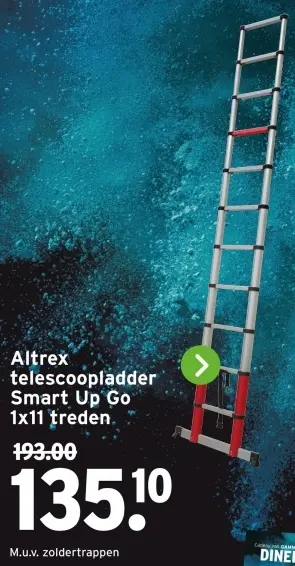 Aanbieding: telescoopladder Smart Up Go