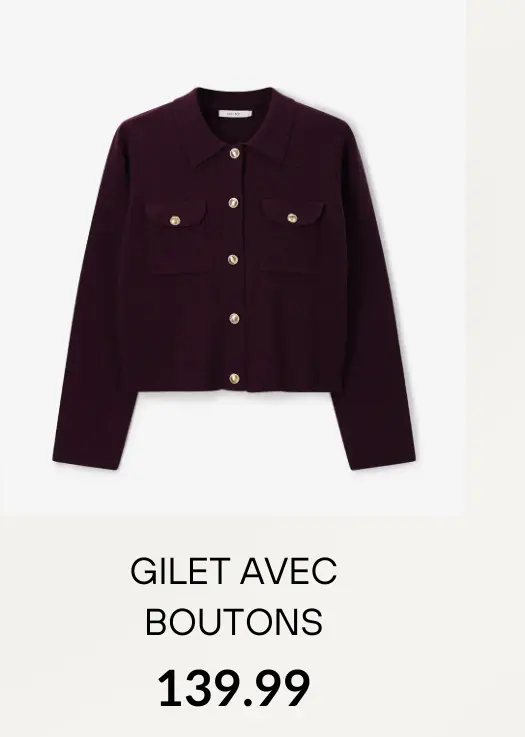Offre: Gilet avec boutons