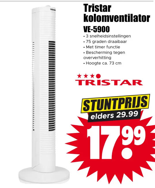 Aanbieding: kolomventilator