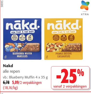Promotie: Nakd alle repen