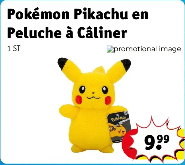 Offre: Pikachu en Peluche à Câliner