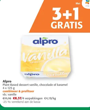 Aanbieding: Plant Based dessert vanille, chocolade of kar