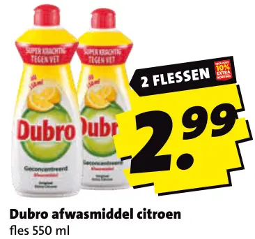 Aanbieding: Afwasmiddel citroen