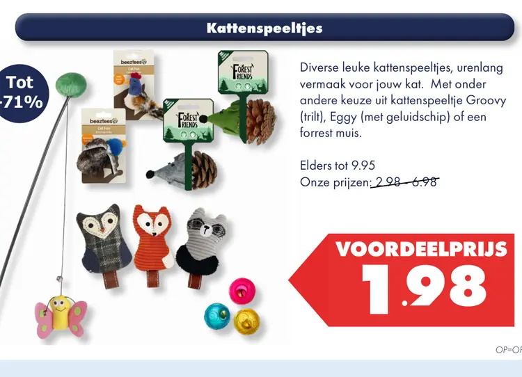 Aanbieding: Kattenspeeltjes