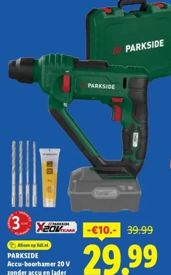 Aanbieding: Accu-boorhamer 20 V