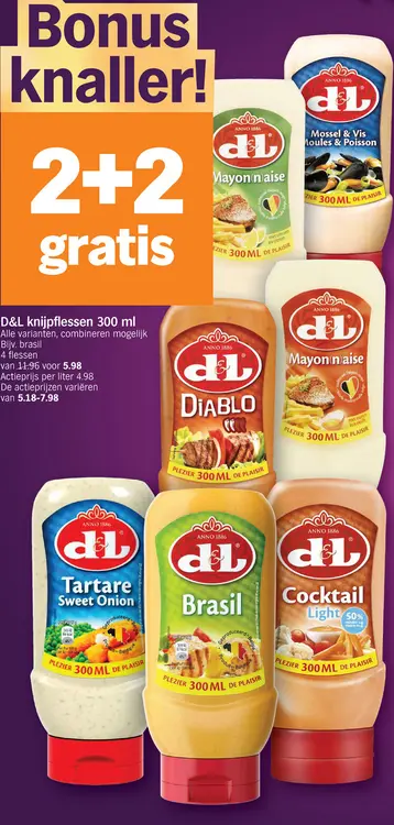 Promotie: D&L knijpflessen
