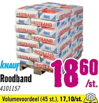 Aanbieding: KNAUF Hechtpleister Rotband 25 kg