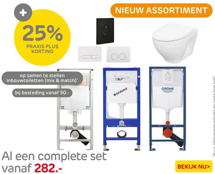 Aanbieding: Inbouwtoiletten