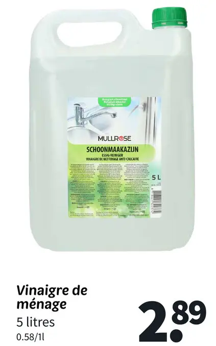 Offre: Vinaigre de ménage