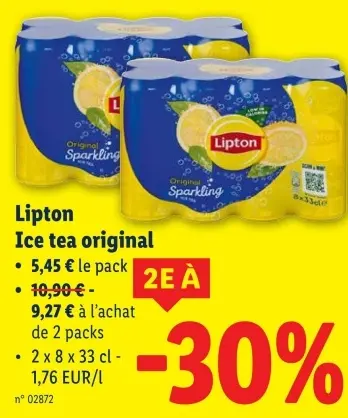 Offre: Ice tea original