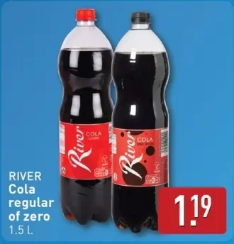 Aanbieding: River Cola regular of zero