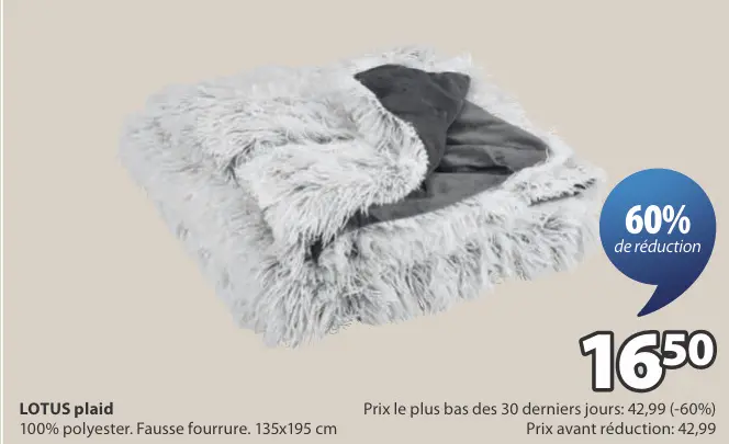 Offre: LOTUS plaid