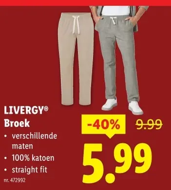 Promotie: Broek