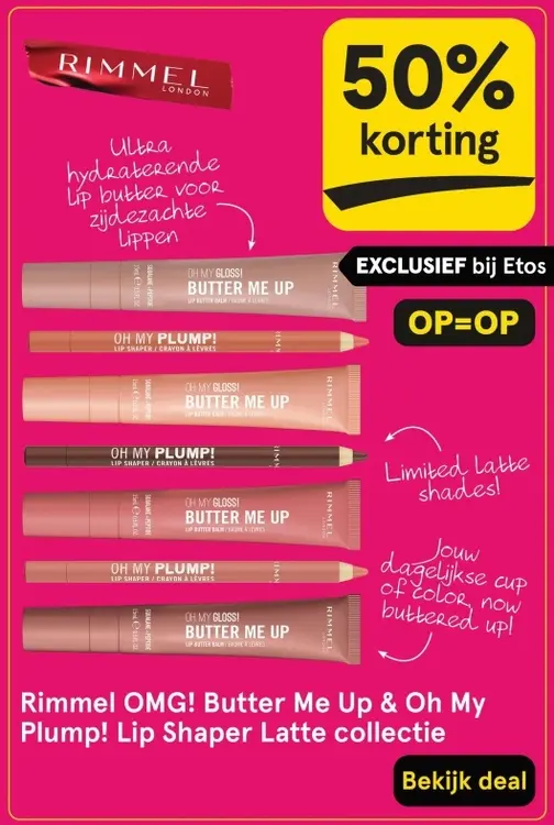 Aanbieding: OMG! Butter Me Up & Oh My Plump! Lip Shaper Latte collectie