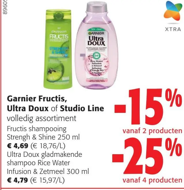 Aanbieding: Garnier Fructis, Ultra Doux of Studio Line