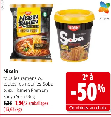 Offre: Nissin Ramen Premium Shoyu Yuzu