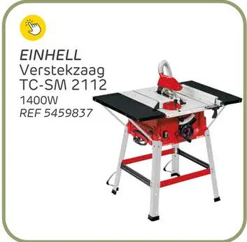 Aanbieding: Einhell afkortzaag tcms2112 1400w