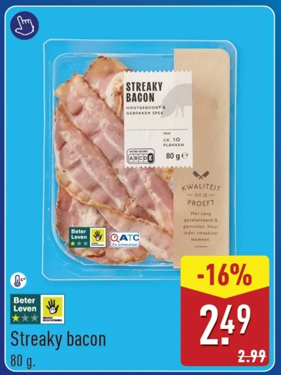 Aanbieding: Streaky bacon