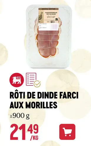 Offre: Rôti de dinde farci aux morilles