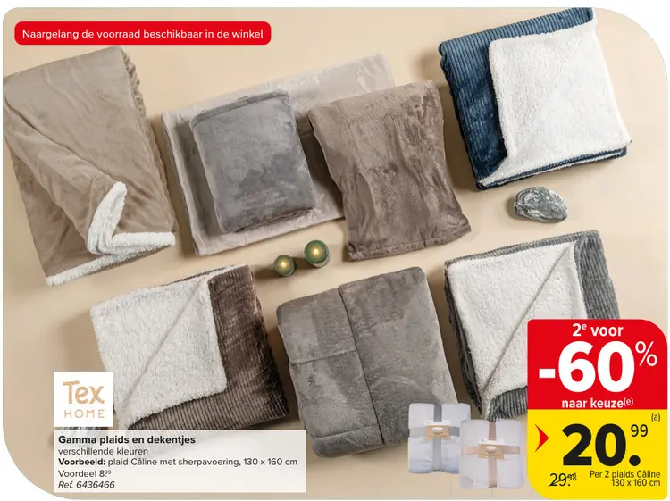 Promotie: Gamma plaids en dekentjes